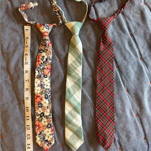 Set of 3 boys neckties